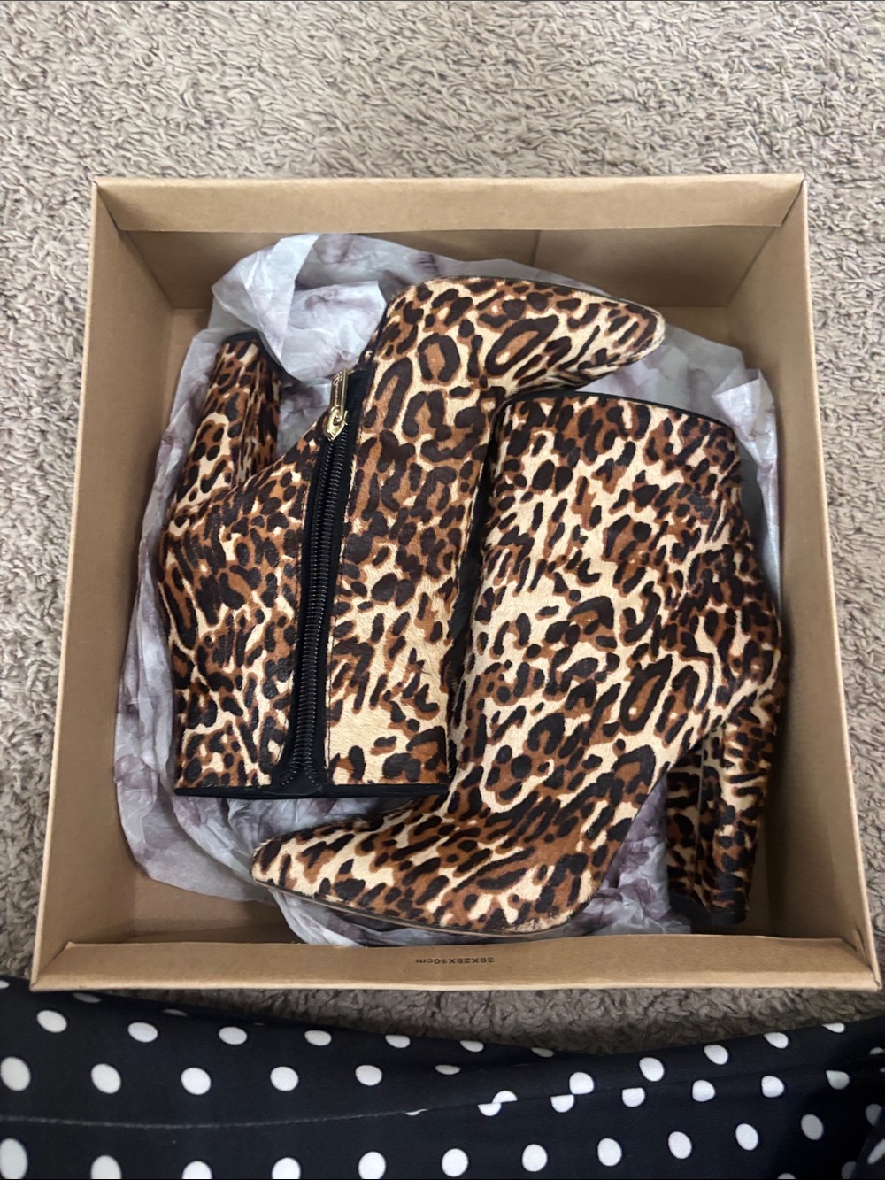 Jessica Simpson Leopard Print Booties - Brown/Tan
